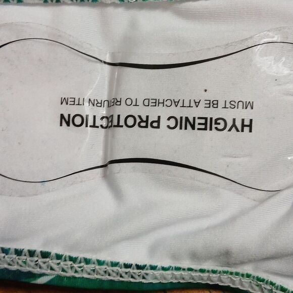 Tropical green fern halter v neck bathing suit swim suit  Sz M NWOT - Picture 6 of 6